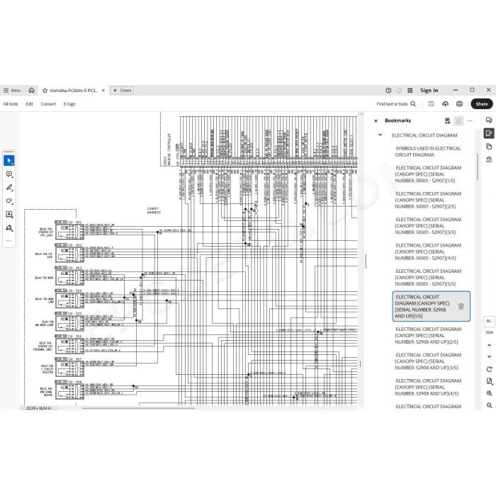 Komatsu Excavator PC30MR-5 PC35MR-5 service & repair manual