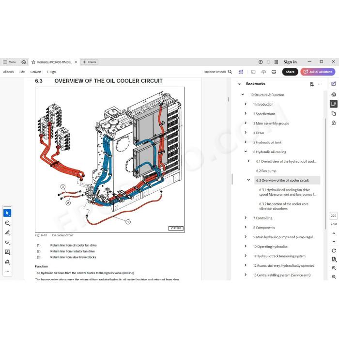Komatsu Excavator PC3400-11M0 service & repair manual