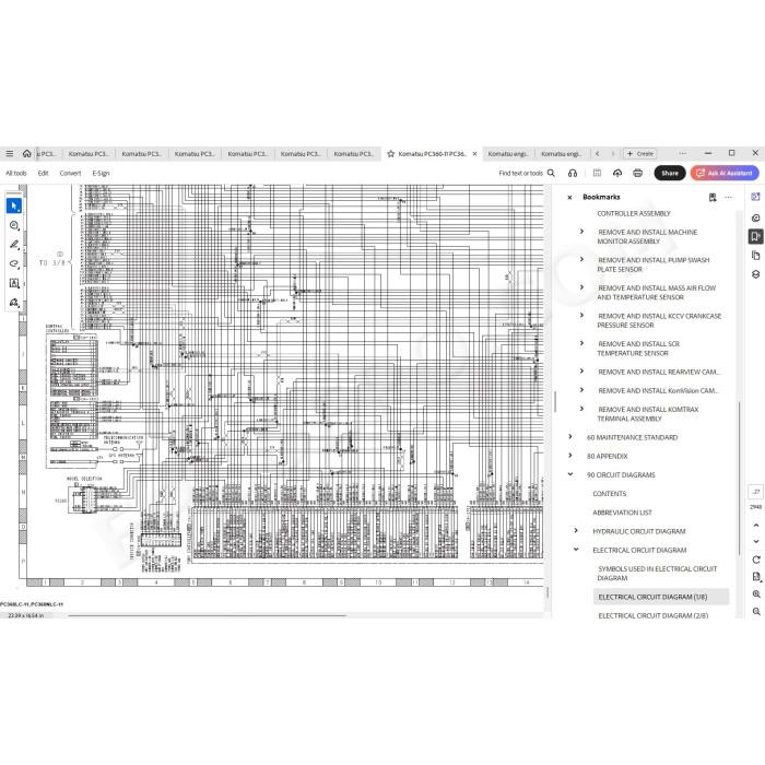Komatsu Excavator PC360-11 PC360LC-11 PC360NLC-11 PC390HRD-11 service manual