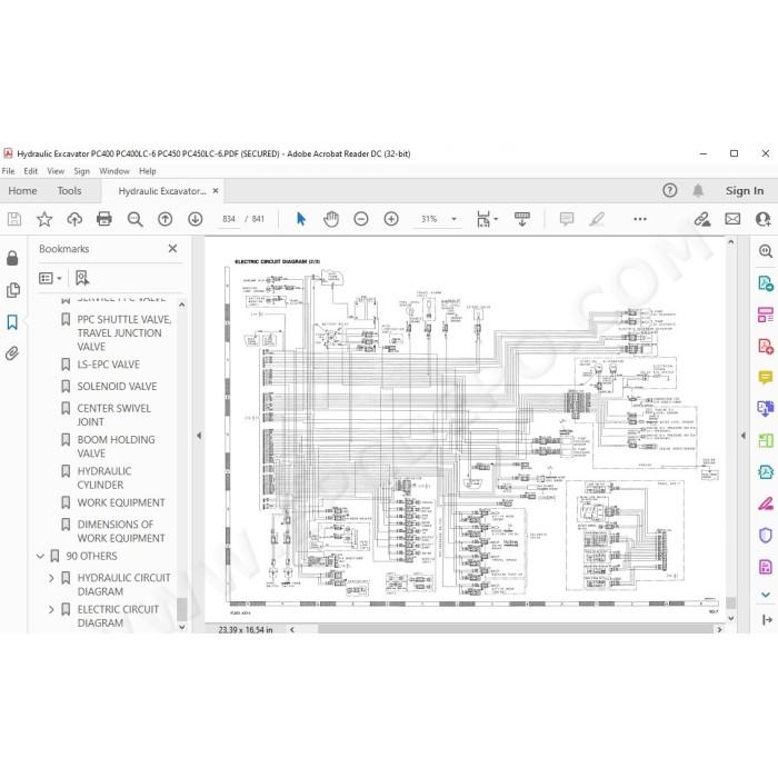 Komatsu Excavator PC400-6 PC400LC-6 PC450-6 PC450LC-6 service & repair manual