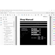 Komatsu Excavator PC400-8 PC400LC-8 PC450-8 PC450LC-8 service & repair manual
