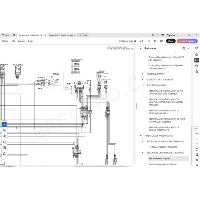 Komatsu Excavator PC400-8R PC400LC-8R PC450-8R PC450LC-8R service & repair manual
