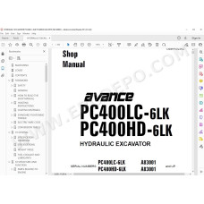 Komatsu Excavator PC400LC-6LK PC400HD-6LK Avance service & repair manual