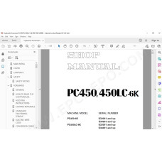 Komatsu Excavator PC450-6K PC450LC-6K service & repair manual
