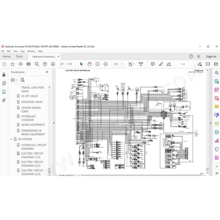 Komatsu Excavator PC450-6K PC450LC-6K service & repair manual