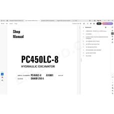 Komatsu Excavator PC450-8 PC450LC-8 PC450LCD-8 PC450LCHD-8 service & repair manual