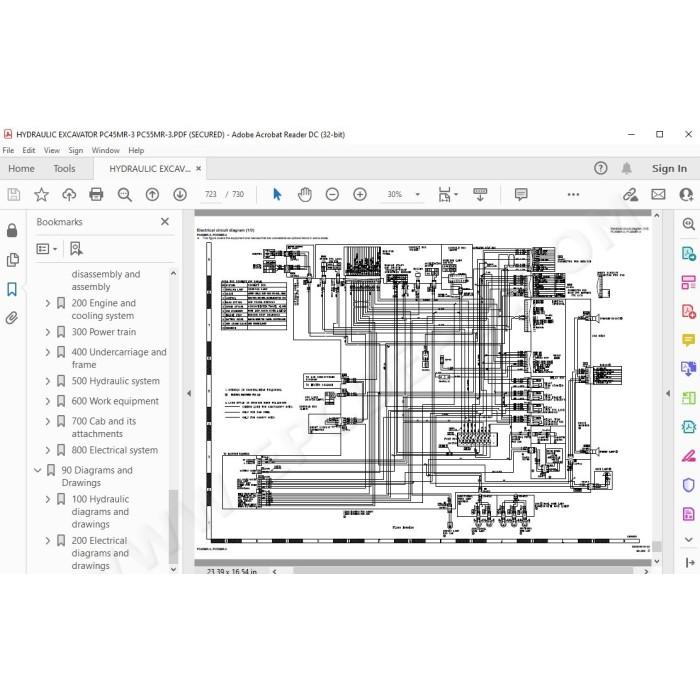 Komatsu Excavator PC45MR-3 PC55MR-3 service & repair manual