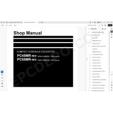 Komatsu Excavator PC45MR-5E0 PC55MR-5E0 service & repair manual