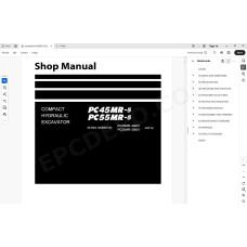 Komatsu Excavator PC45MR-5 PC55MR-5 service & repair manual