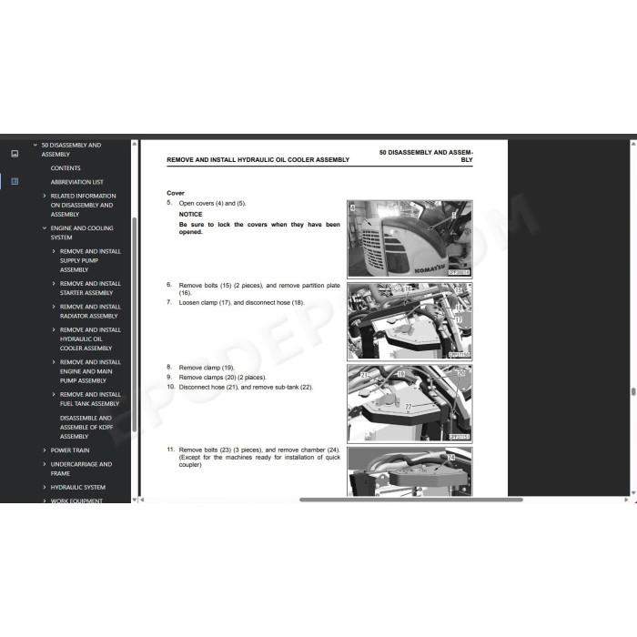 Komatsu Excavator PC45MR-5 PC55MR-5 service & repair manual