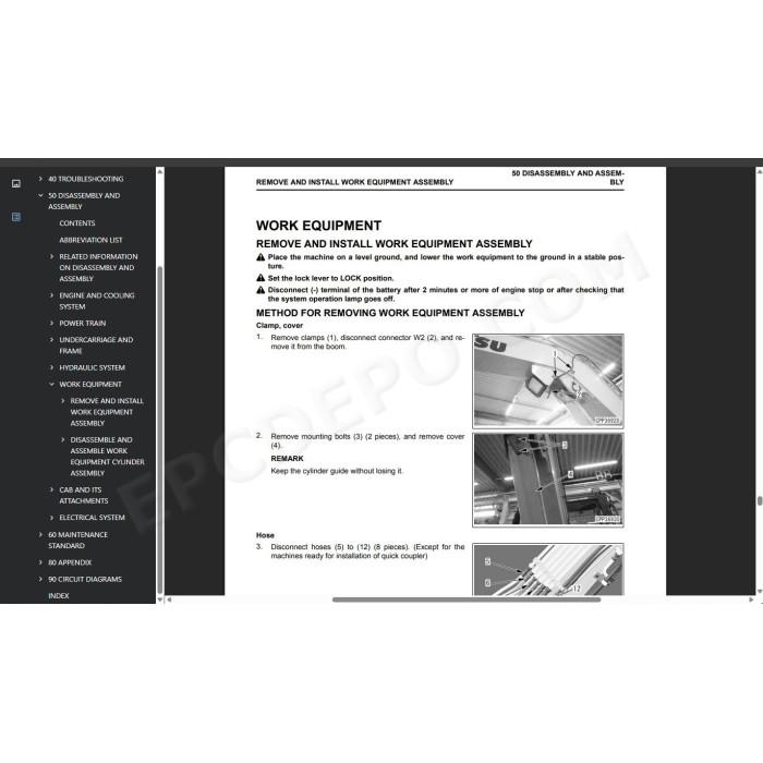Komatsu Excavator PC45MR-5 PC55MR-5 service & repair manual
