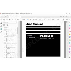 Komatsu Excavator PC490-10 PC490LC-10 service & repair manual