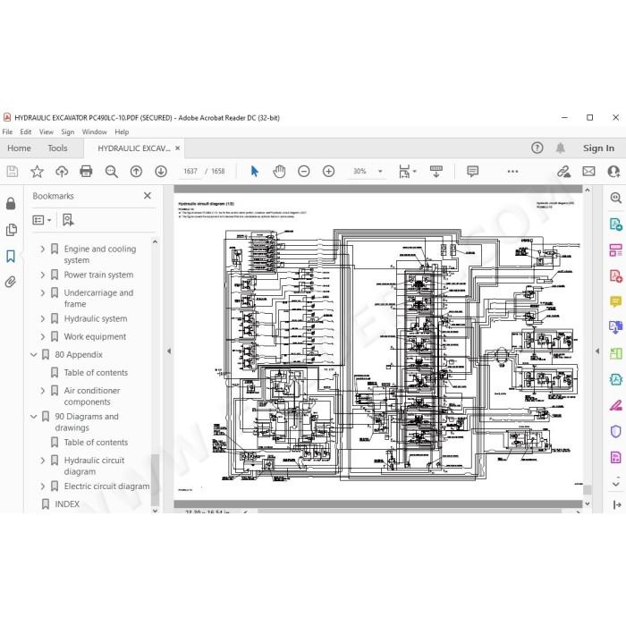 Komatsu Excavator PC490-10 PC490LC-10 service & repair manual