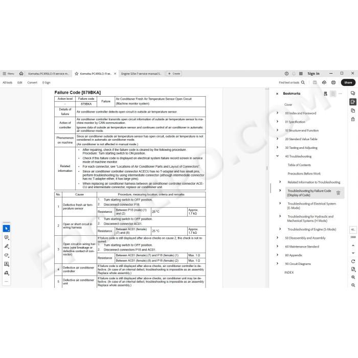 Komatsu Excavator PC490LCi-11 service & repair manual