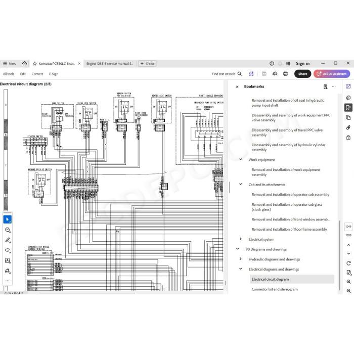 Komatsu Excavator PC550LC-8 service & repair manual
