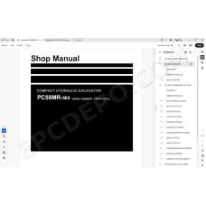 Komatsu Excavator PC58MR-5E0 service & repair manual
