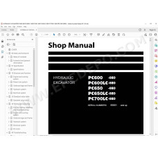 Komatsu Excavator PC600-8E0 PC600LC-8E0 PC650-8E0 PC650LC-8E0 PC700LC-8E0 service & repair manual