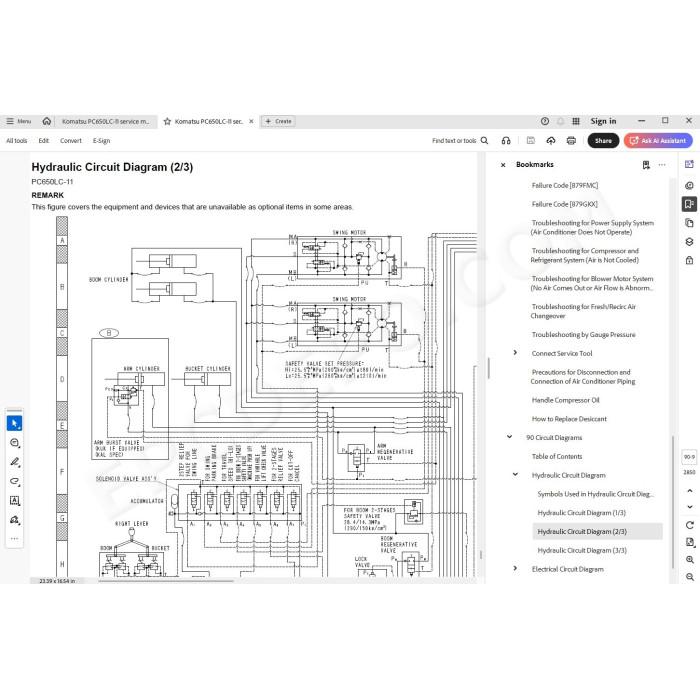 Komatsu Excavator PC650LC-11 workshop service manual