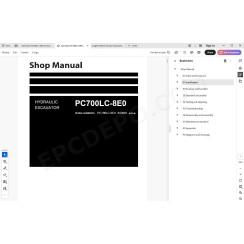 Komatsu Excavator PC700LC-8E0 workshop service manual