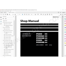 Komatsu Excavator PC800-8E0 PC800LC-8E0 PC800SE-8E0 PC850-8E0 PC850SE-8E0 service & repair manual