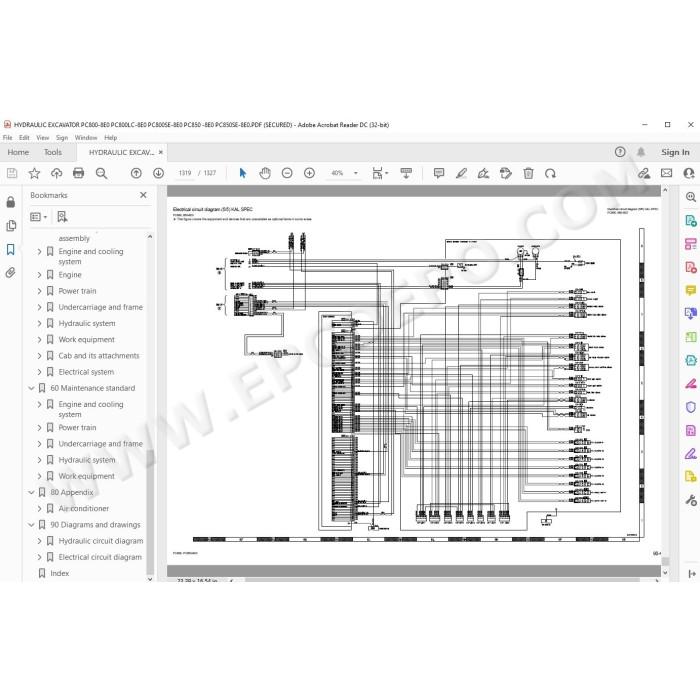 Komatsu Excavator PC800-8E0 PC800LC-8E0 PC800SE-8E0 PC850-8E0 PC850SE-8E0 service & repair manual