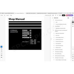 Komatsu Excavator PC800-8R PC800LC-8R PC800SE-8R PC850-8R PC850SE-8R service manual