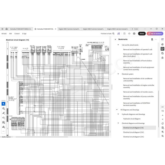 Komatsu Excavator PC800-8R PC800LC-8R PC800SE-8R PC850-8R PC850SE-8R service manual