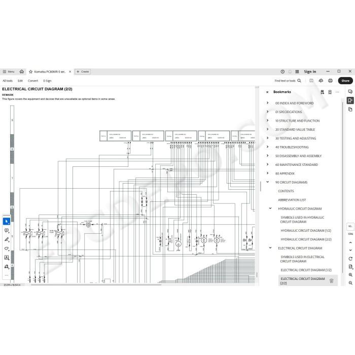 Komatsu Excavator PC80MR-5 service & repair manual