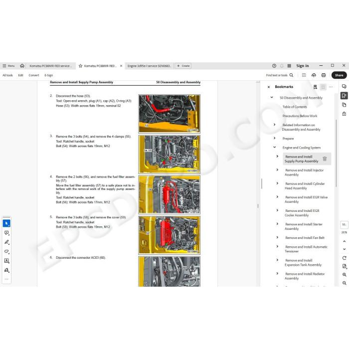 Komatsu Excavator PC88MR-11E0 service & repair manual
