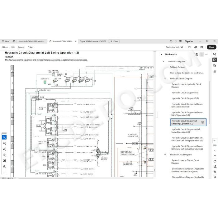 Komatsu Excavator PC88MR-11E0 service & repair manual