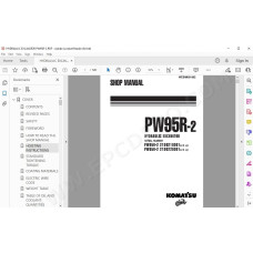 Komatsu Excavator PW95R-2 service & repair manual