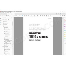 Komatsu Engine 108-2 series workshop service manual