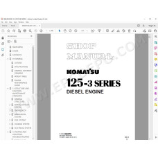 Komatsu Engine 125-3 series workshop service manual