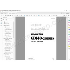 Komatsu Engine 6D140-2 series service manual