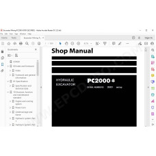 Komatsu Mining Excavator PC2000-8 service & repair manual