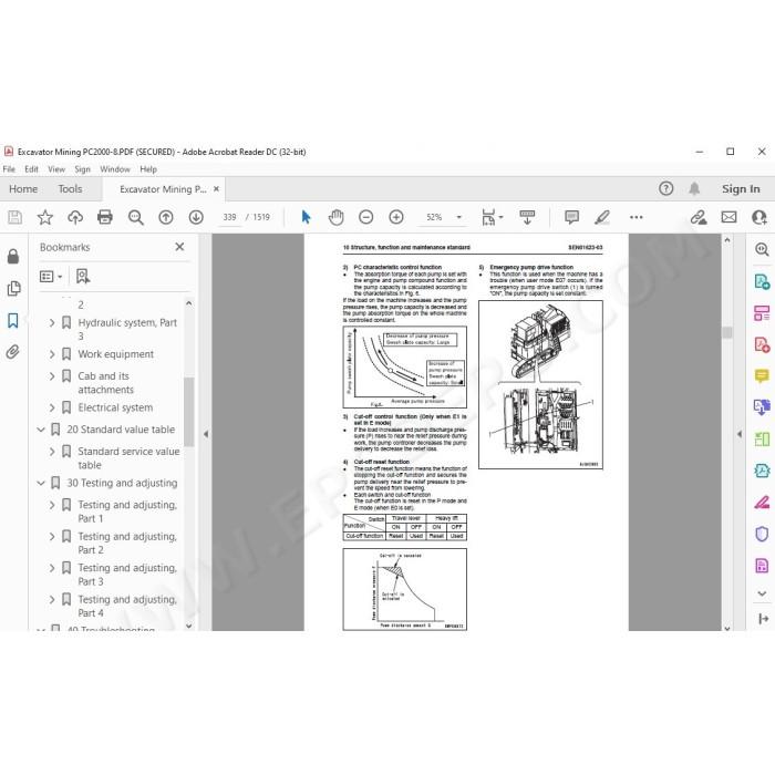 Komatsu Mining Excavator PC2000-8 service & repair manual