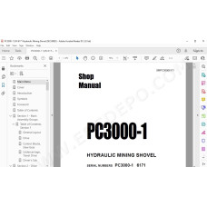 Komatsu Mining Shovel PC3000-1 service & repair manual