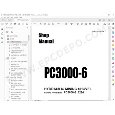 Komatsu Mining Shovel PC3000-6 service & repair manual