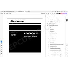 Komatsu Mining Shovel PC4000-6 T2 service & repair manual
