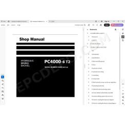 Komatsu Mining Shovel PC4000-6 T2 service & repair manual