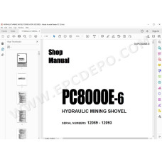 Komatsu Mining Shovel PC8000E-6 service & repair manual