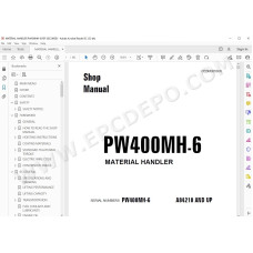 Komatsu Material Handler PW400MH-6 service & repair manual