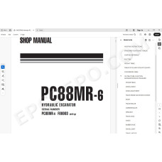 Komatsu Excavator PC88MR-6 service & repair manual