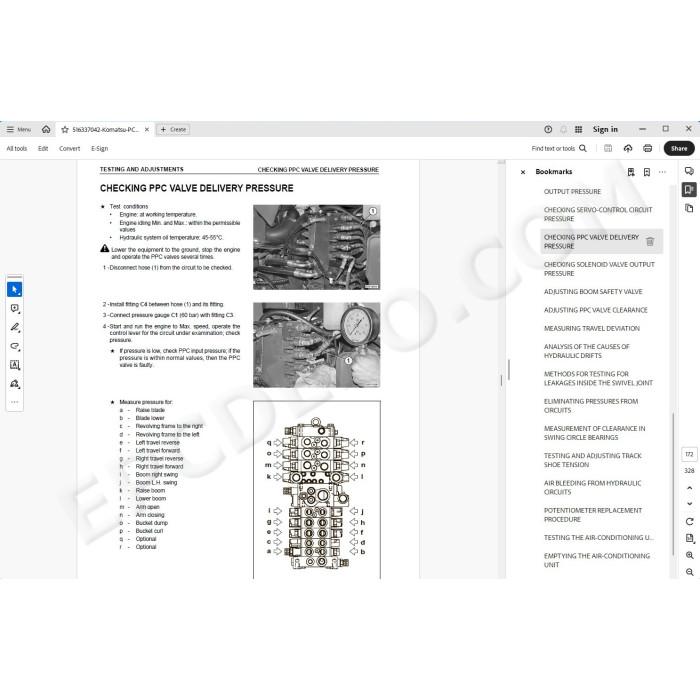 Komatsu Excavator PC88MR-6 service & repair manual