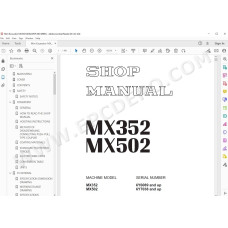 Komatsu Mini Excavator MX352 MX502 service & repair manual