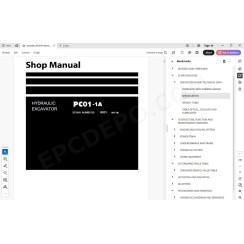 Komatsu Mini Excavator PC01-1A service & repair manual