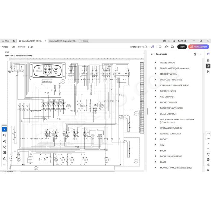 Komatsu Mini Excavator PC14R-2 PC16R-2 service & repair manual