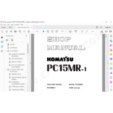 Komatsu Mini Excavator PC15MR-1 service & repair manual