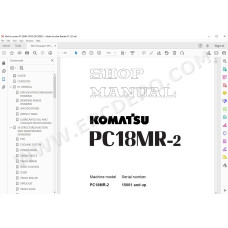 Komatsu Mini Excavator PC18MR-2 service & repair manual