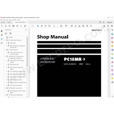 Komatsu Mini Excavator PC18MR-3 service & repair manual